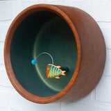 Embroidered Angler Fish | Blue Stripes