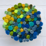 Felted Puff in Vintage Maple | Cool Ombre