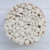 Felted Puff in Vintage Maple | Neutral