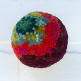 Mini Puff Sculpture | Moody Green + Orange