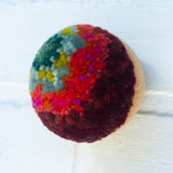 Mini Puff Sculpture | Moody Green + Orange