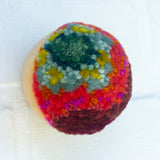 Mini Puff Sculpture | Moody Green + Orange