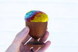 Vintage Egg Cup Puff | Rainbow