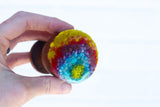 Vintage Egg Cup Puff | Rainbow