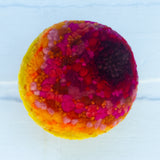 Midi Puff Sculpture in Olive Wood Frame | Flame