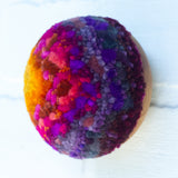 Midi Puff Sculpture in Olive Wood Frame | Sunset