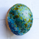 Midi Puff Sculpture in Olive Wood Frame | Lichen
