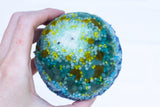 Midi Puff Sculpture in Olive Wood Frame | Lichen