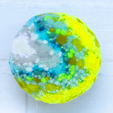 Midi Puff Sculpture in Olive Wood Frame | Icy Neon
