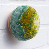 Midi Puff Sculpture in Olive Wood Frame | Mossy