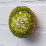Midi Puff Sculpture in Olive Wood Frame | Mossy