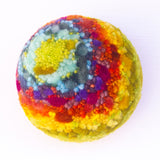 Midi Puff in Olive Wood Frame | Rainbow (Yellow)