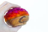 Midi Puff in Olive Wood Frame | Sunset