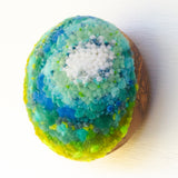 Midi Puff in Olive Wood Frame | Neon Pop