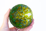 Midi Puff in Olive Wood Frame | Mossy