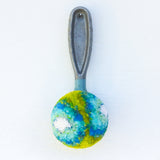 Oversized RIbbed Ice Cream Scoop Puff | Blue Dipped