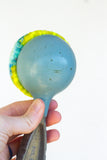 Oversized RIbbed Ice Cream Scoop Puff | Blue Dipped