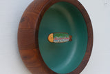Embroidered Fish in Oversized Teak Bowl | Trout