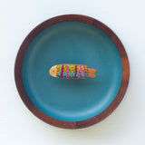 Embroidered Fish in Oversized Teak Bowl | Tropical Trout