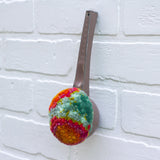 Oversized Ice Cream Scoop Puff | Orange + Seafoam