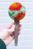 Oversized Ice Cream Scoop Puff | Orange + Seafoam