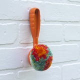 Oversized Ice Cream Scoop Puff | Painted Orange