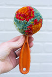 Oversized Ice Cream Scoop Puff | Painted Orange