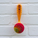 Ribbed Scoop Puff | Painted Orange