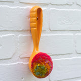 Ribbed Scoop Puff | Painted Orange