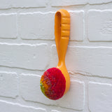 Ribbed Scoop Puff | Painted Orange