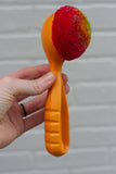 Ribbed Scoop Puff | Painted Orange