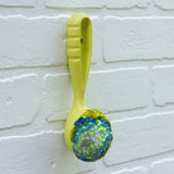 Ribbed Scoop Puff | Painted Light Green