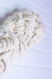 XL Woven Wall Hanging | White Cloud