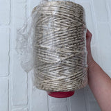 Destash Yarn | Neutral+Gold Coiled