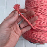 Destash Yarn | Pink Cotton Cord