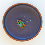 Embroidered Bug with Vintage Disco Ball Antennae