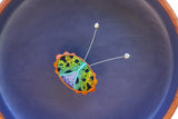 Embroidered Bug with Vintage Disco Ball Antennae