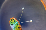 Embroidered Bug with Vintage Disco Ball Antennae