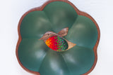 Embroidered Hummingbird in Vintage Flower Frame