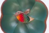 Embroidered Hummingbird in Vintage Flower Frame