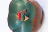 Embroidered Hummingbird in Vintage Flower Frame