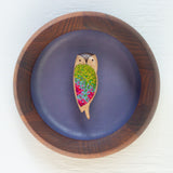 Embroidered Owl | Periwinkle