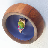Embroidered Owl | Periwinkle