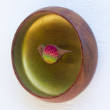 Embroidered Songbird | Golden Chartreuse