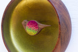 Embroidered Songbird | Golden Chartreuse