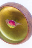 Embroidered Songbird | Golden Chartreuse