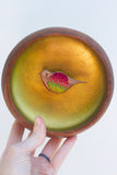 Embroidered Songbird | Golden Chartreuse