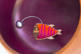 Embroidered Angler Fish | Pink Party
