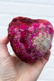 Vintage Heart Jell-O Tin Puff | Pink with Sparkles