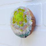 Midi Puff in Olive Wood Frame | Chartreuse in a New Way
